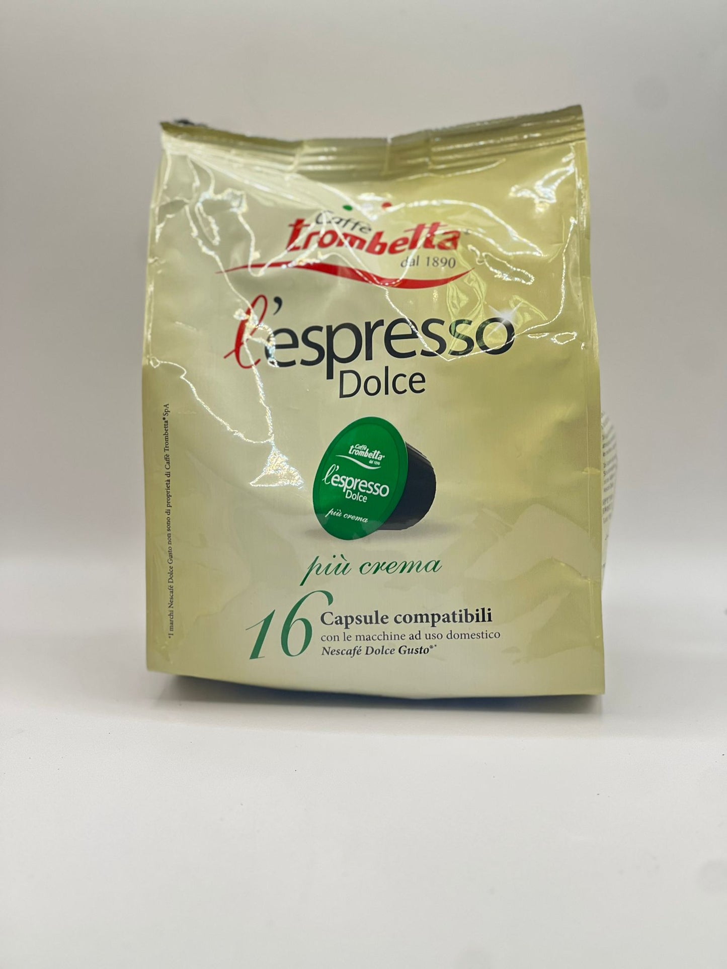 Caffè Trombetta l'Espresso Capsules Piu Crema Dolce